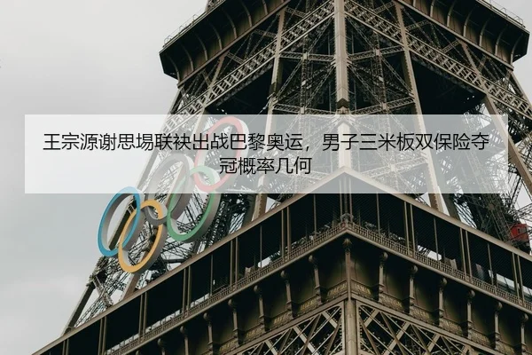 王宗源谢思埸联袂出战巴黎奥运，男子三米板双保险夺冠概率几何